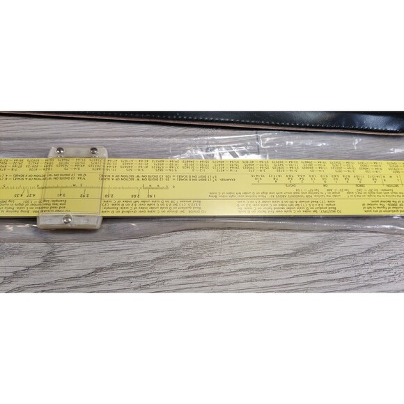 Vintage Pickett 902-ES All Metal Slide Ruler w/Original Box & Instructions, Case - Picture 7 of 15
